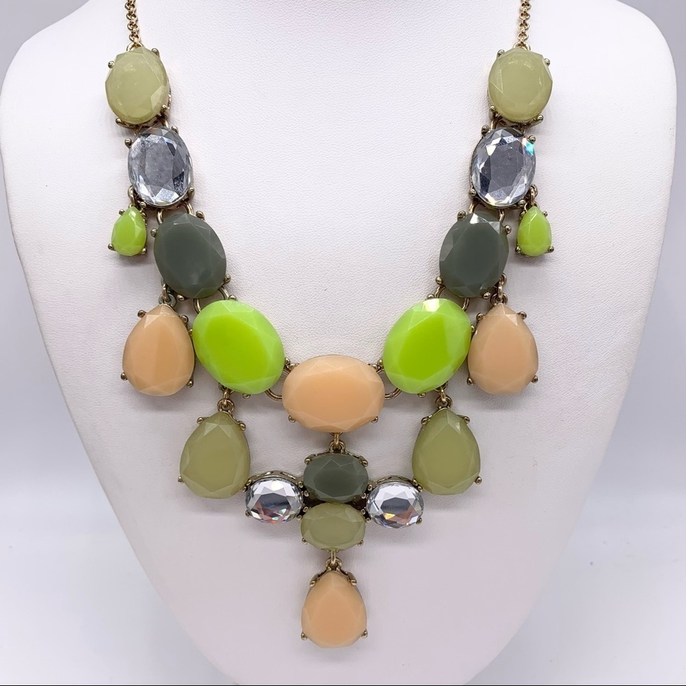 J. Crew Jeweled Bib Necklace